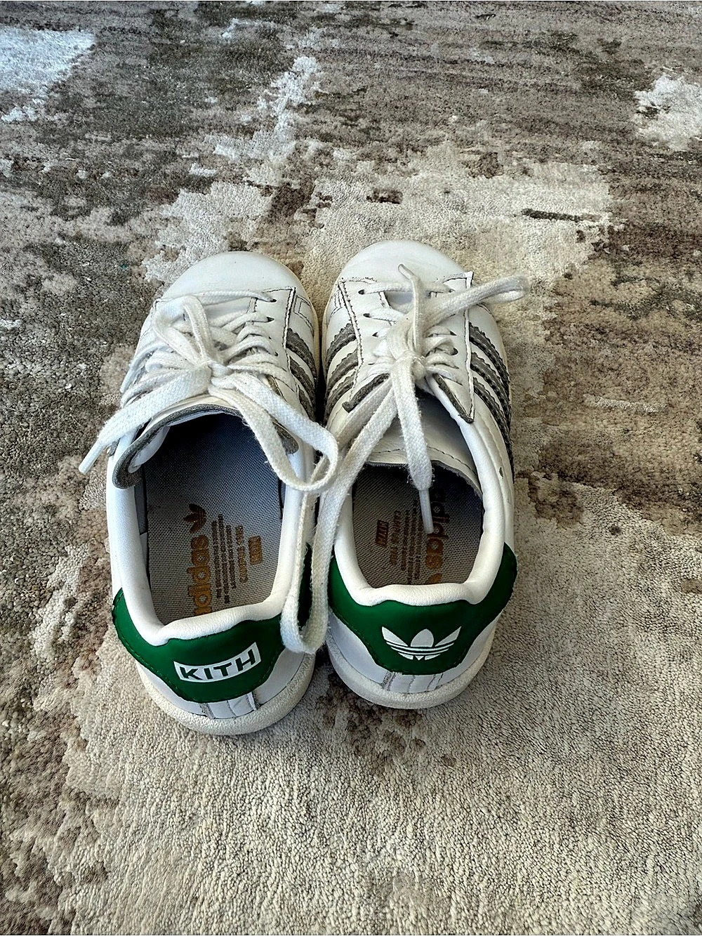 adidas x KITH Superstar White & Green Sneakers - Picture 3 of 4